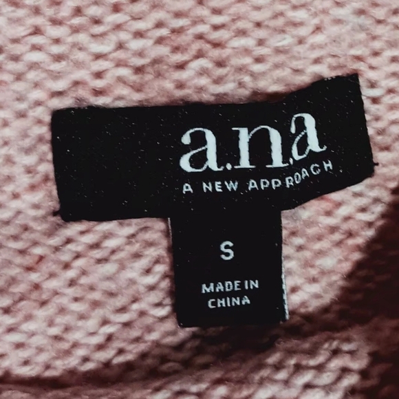 3 X$20 A.n.a. Womens Long Sleeve Turtleneck sweater size S color rose marl - Picture 8 of 9